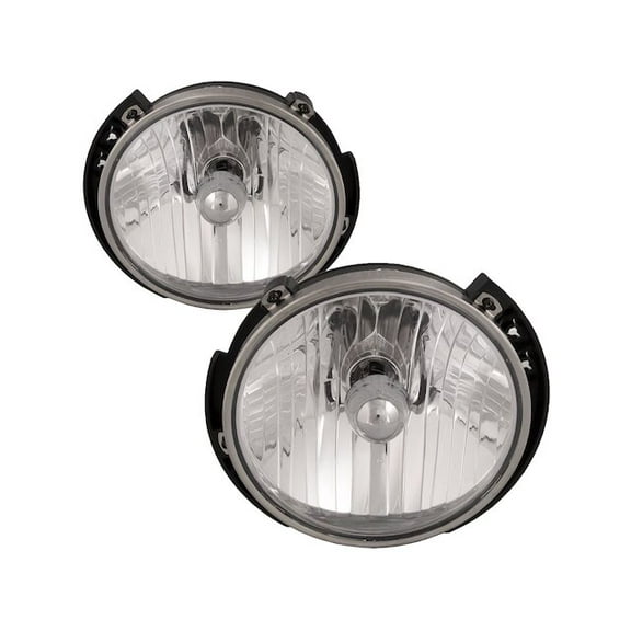 Front Headlight Set - Compatible with 2007 - 2017 Jeep Wrangler 2008 2009 2010 2011 2012 2013 2014 2015 2016