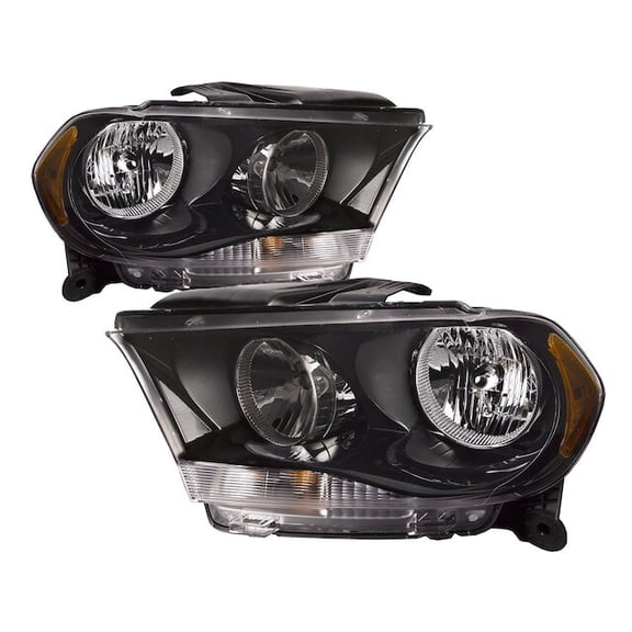 Front Headlight Set - Compatible with 2011 - 2013 Dodge Durango 2012