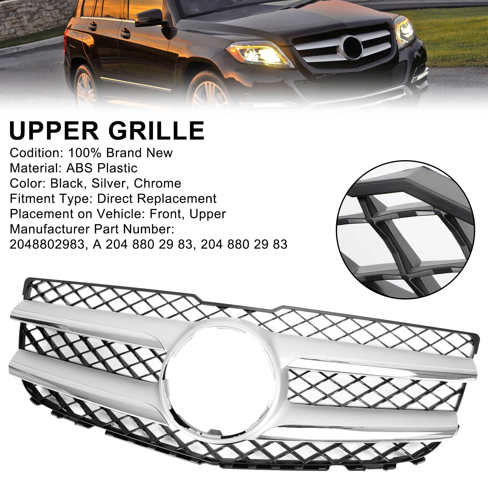 Front-Hood-Bumper-Grill-Grille  