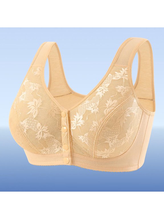 Front Hook Seamless Back Smoothing Wireless Bra For Women Comfortable Breathable Adjustable Support Everyday Wear With T Shirts Dresses Women's Sports Bras High Support Tan Bra 36ddd Sports Bras for