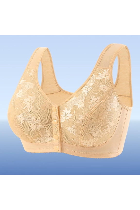 Front Hook Seamless Back Smoothing Wireless Bra For Women Comfortable Breathable Adjustable Support Everyday Wear With T Shirts Dresses Women's Sports Bras High Support Tan Bra 36ddd Sports Bras for