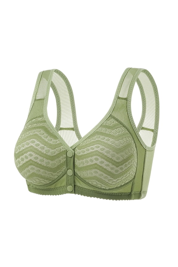 Front Hook Wireless Bra With Back Shaping Design For Large Cup Women's Underwear Corset Lingerie Men Bra Tops for Women with Support Waist Watchers Sweat Vest for Women plus Size Padding Full Body