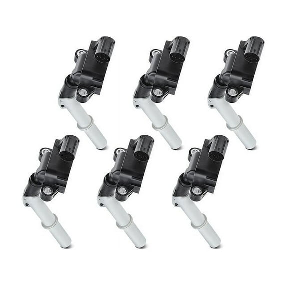 Front Ignition Coil Kit 6 - Compatible with 2012 - 2016 Mercedes-Benz E350 3.5L V6 FLEX 2013 2014 2015