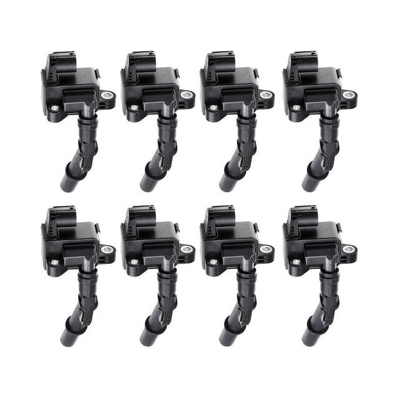 Front Ignition Coil Kit 8 - Compatible with 2012 - 2014 Mercedes-Benz CLS63 AMG 5.5L V8 - Autopart Premium