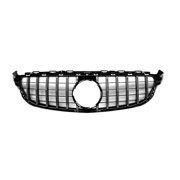 Front Inlet Grille Bumper Grill Upgrade GT Style Mesh For Mercedes-Benz W205 C63 C63S AMG 2015 2016 2017 2018 ABS Grills
