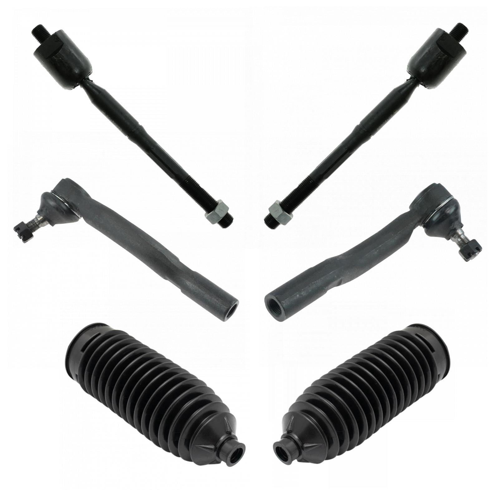 Front Inner Outer Steering Tie Rod End with Boots LH RH 6pc for Camry Solara PSA72921
