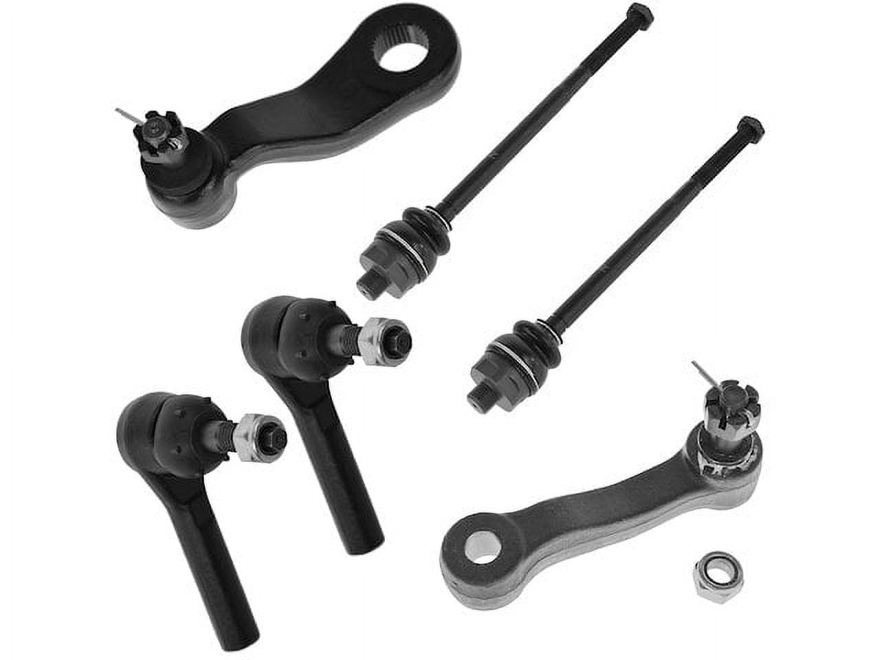 Front Inner and Outer Tie Rod End Idler Arm Pitman Arm Kit 6 Piece