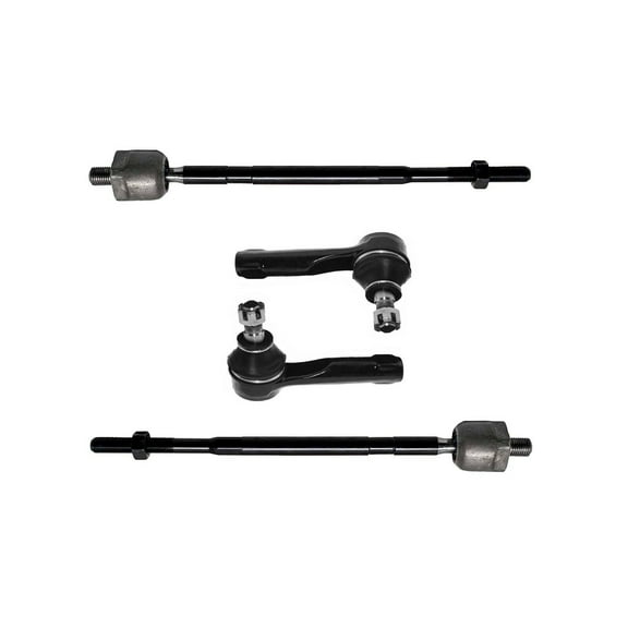 Front Inner & Outer Tie Rod Ends Passenger Driver Steering 4 Pc Set