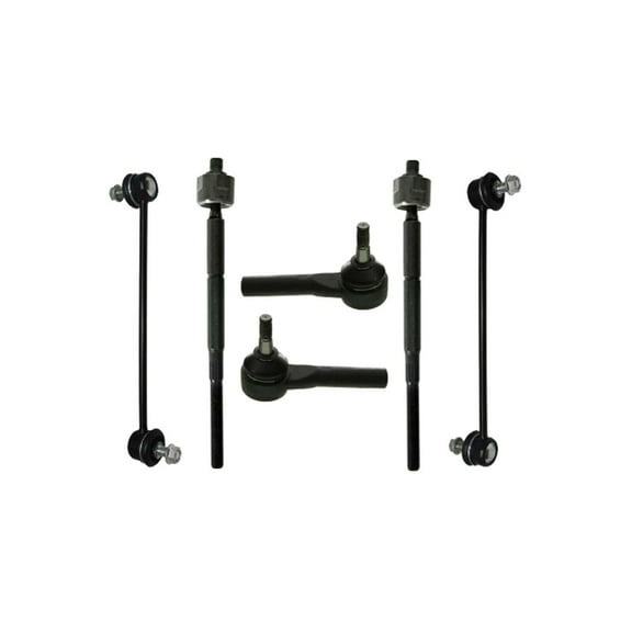 Front Inner & Outer Tie Rod Ends + Sway Bar Links Suspension Passenger Driver Side Kit 6 Pieces Fits select: 2007-2017 JEEP PATRIOT, 2007-2017 JEEP COMPASS