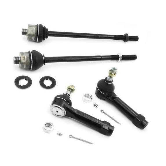 Front Inner and Outer Tie Rod End Kit - Compatible with 2000 Chevy Suburban 2500