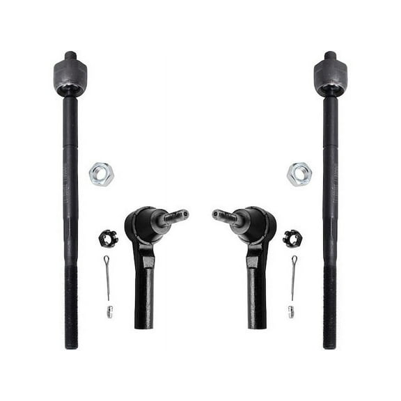 Front Inner and Outer Tie Rod End Set - 4 Piece - Compatible with 2009 - 2016 Dodge Journey 2010 2011 2012 2013 2014 2015