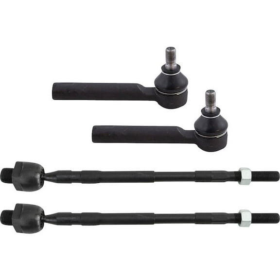Front Inner and Outer Tie Rod End Set 4 Piece - Compatible with 2016 - 2019 Subaru WRX STI 2017 2018