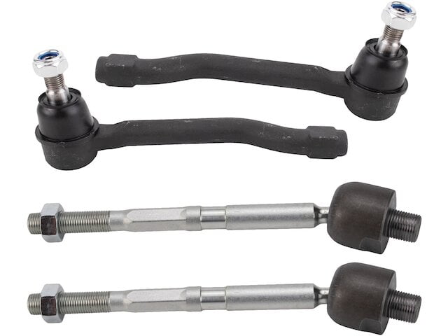 Front Inner and Outer Tie Rod End Set 4 Piece - Compatible with 2016 - 2022 Honda Pilot 2017 2018 2019 2020 2021