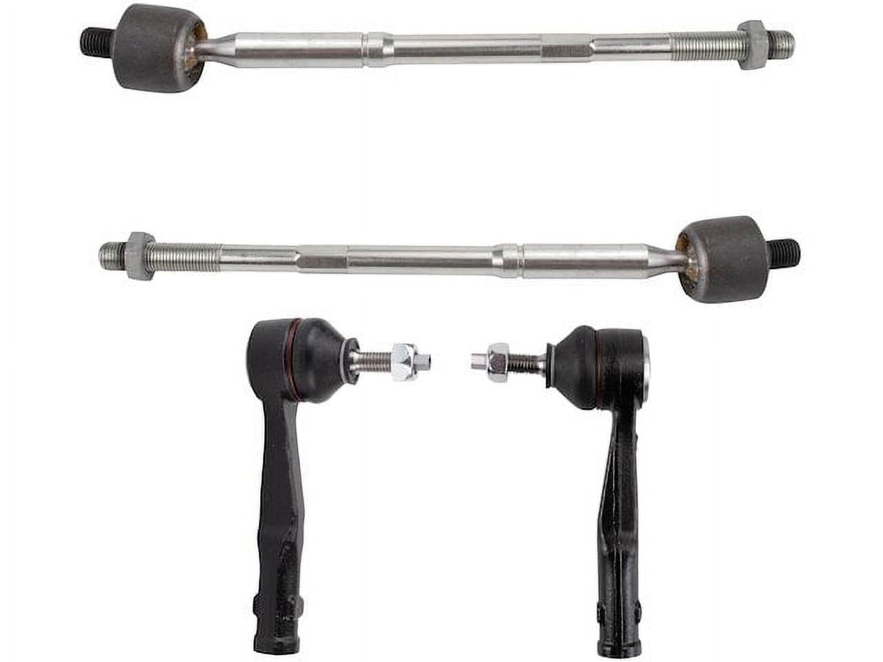 Front Inner and Outer Tie Rod End Set 4 Piece - Compatible with 2017 - 2020 Jeep Compass 2018 2019