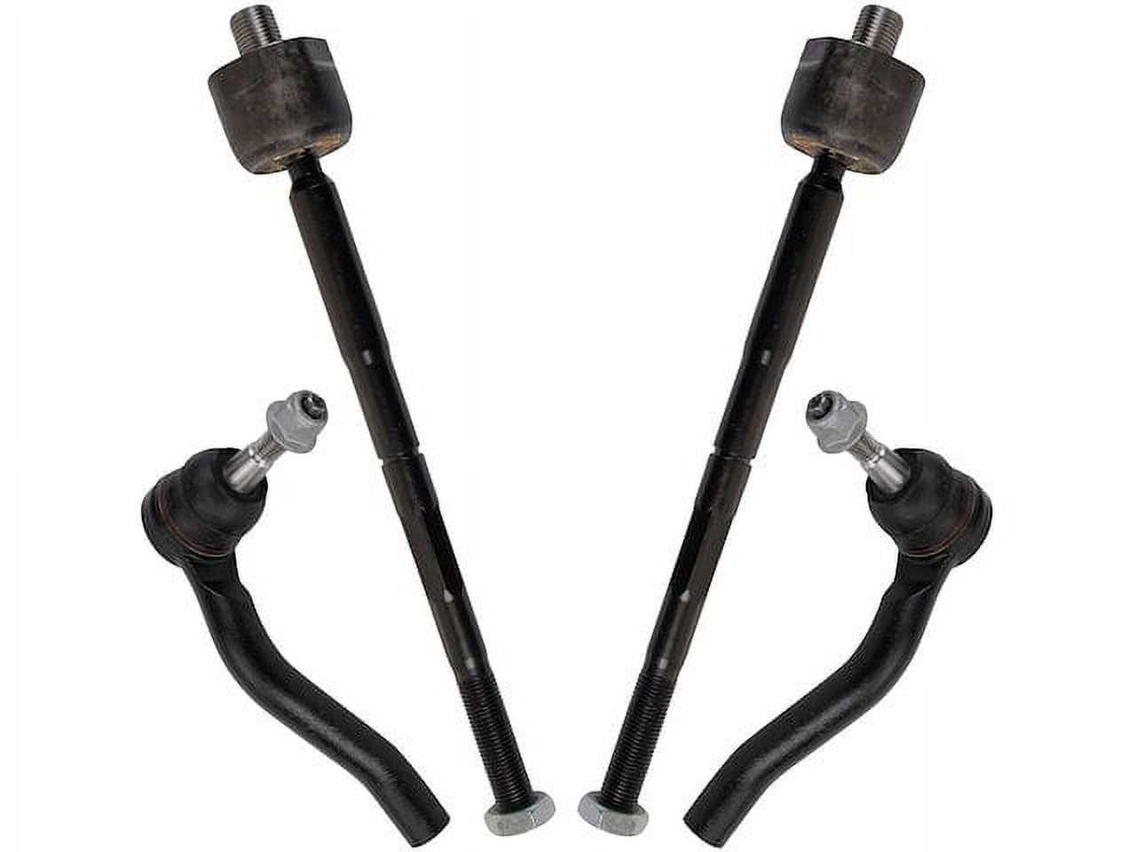 Front Inner and Outer Tie Rod End Set 4 Piece - Compatible with 2017 - 2022 GMC Acadia 2018 2019 2020 2021