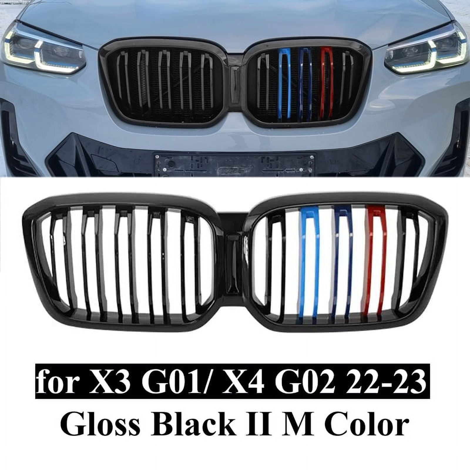 Front Kidney Grill Grille Fit for BMW X3 X4 G01 G02 2022 2023 Double ...
