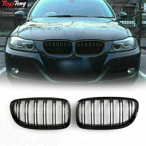 Front Kidney Grill Grilles Double Rib For BMW E90/E91 LCI 3 Series 2008-12