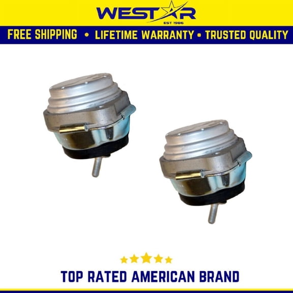 Front L & R Motor Mount 2PCS Set Compatible for 00-06 BMW X5 4.4L/ 04-06 BMW X5 4.8L Replaces 9654 9654