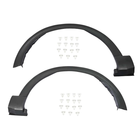 Front L&R Wheel Fender Flares Radar Holes for Ford Explorer Police Interceptor 2020 2021 LB5Z16038AC LB5Z16039AC