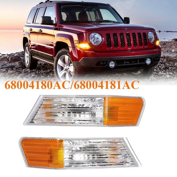 Front LED Fog Lights Lamps Turn Signal Light for Patriot 2007-2014 68004181AC Left Side