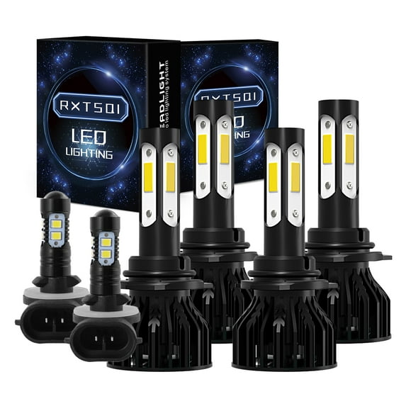 Front LED Headlight Bulbs 9005 9006 Hi/Low Beam 881/894 Fog Light Bulbs Kit 6-Piece,k9