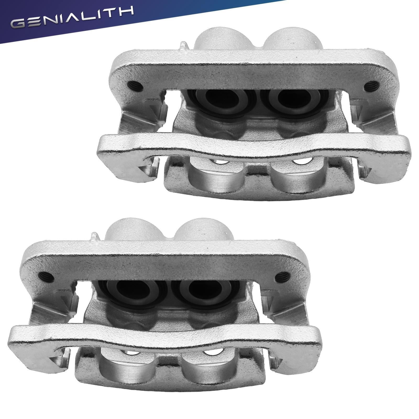 Genialith Front LH&RH Brake Caliper w/ Brackets for Cadillac Escalade GMC Sierra Yukon XL
