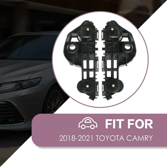 Front LH & RH Bumper Bracket Hold Mount Support for Toyota Camry 2018-2021
