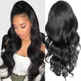 thumbnail image 1 of Front Lace Wig For Women With Natural African Fiber Big Wavy Curly Hair And Black Silk Base Head Cover, 1 of 5