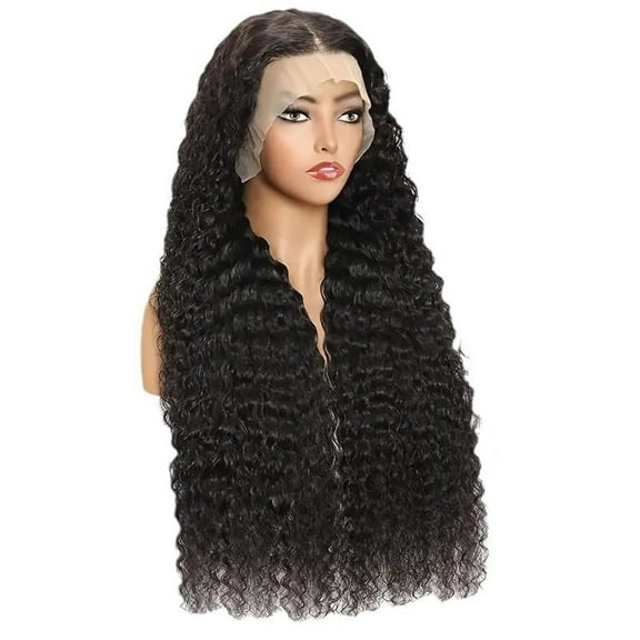 Front Lace Wigs Hair Pre Plucked Wigs Hair Glueless Wigs Human Hair for Women Brazilian Wig Water Corn Perm 65cm