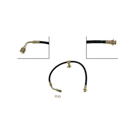 Front Left Brake Hose - Compatible with 1983 - 1995 Chevy G20 1984 1985 1986 1987 1988 1989 1990 1991 1992 1993 1994