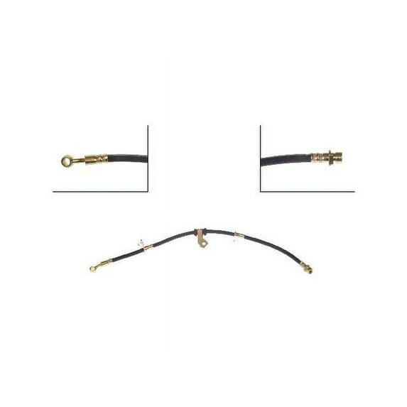 Front Left Brake Hose - Compatible with 1988 - 1991 Honda CRX 1989 1990