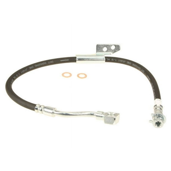 Front Left Brake Hose - Compatible with 1992 - 1993, 1995 - 1999 GMC Yukon RWD - AC Delco