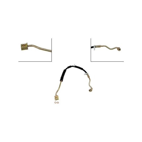 Front Left Brake Hose - Compatible with 1995 - 1996 Mazda B4000 4WD