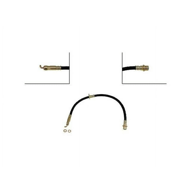 Front Left Brake Hose - Compatible with 2004 - 2010 Toyota Sienna 2005 2006 2007 2008 2009