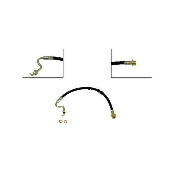 Front Left Brake Hose - Compatible with 2005 - 2011 Nissan Armada 4WD 2006 2007 2008 2009 2010