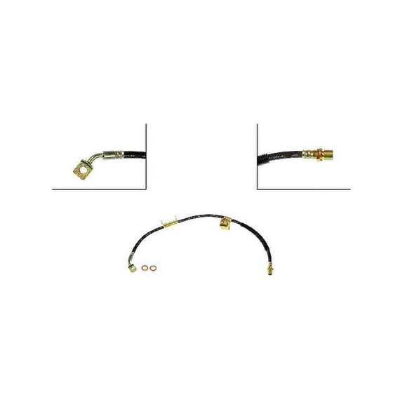 Front Left Brake Hose - Compatible with 2007 - 2010 Chevy Silverado 3500 HD 2008 2009