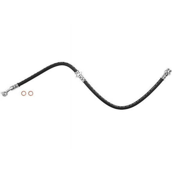 Front Left Brake Hose - Compatible with 2007 - 2012 Nissan Versa 1.8L 4-Cylinder 2008 2009 2010 2011