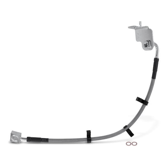 Front Left Brake Hose - Compatible with 2010 - 2015 Jaguar XF Naturally Aspirated 2011 2012 2013 2014