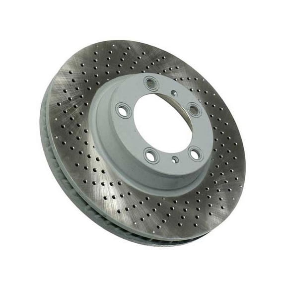 Front Left Brake Rotor - Compatible with 2001 - 2012 Porsche 911 997 2002 2003 2004 2005 2006 2007 2008 2009 2010 2011