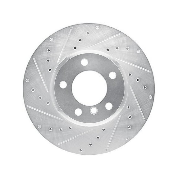 Front Left Brake Rotor - Compatible with 2004 - 2007 BMW 530i 2005 2006
