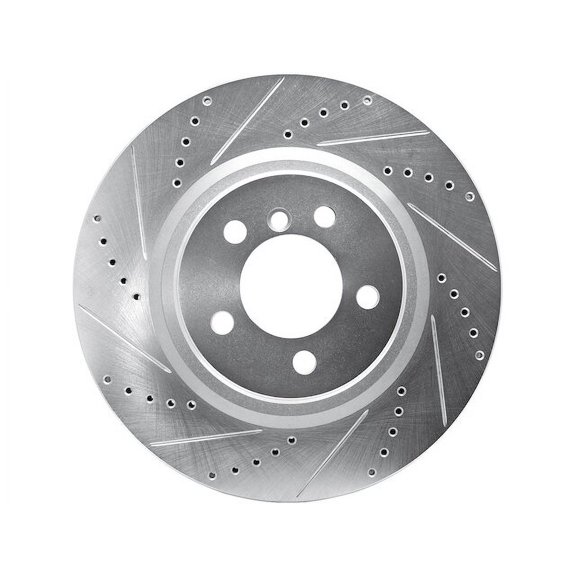 Front Left Brake Rotor - Compatible with 2006 - 2012 Land Rover Range Rover 2007 2008 2009 2010 2011