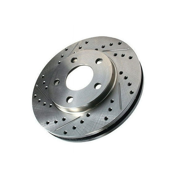 Front Left Brake Rotor - Compatible with 2006 - 2015 Honda Civic 2007 2008 2009 2010 2011 2012 2013 2014