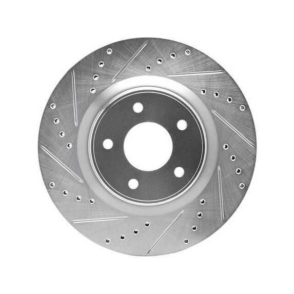 Front Left Brake Rotor - Compatible with 2014 - 2023 INFINITI Q50 2015 2016 2017 2018 2019 2020 2021 2022