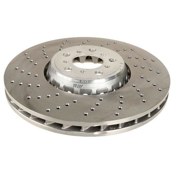 Front Left Brake Rotor - Compatible with 2015 - 2018 BMW X5 M 4.4L V8 2016 2017