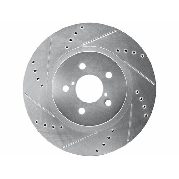 Front Left Brake Rotor - Compatible with 2018 - 2023 Subaru Crosstrek - Dynamic Friction