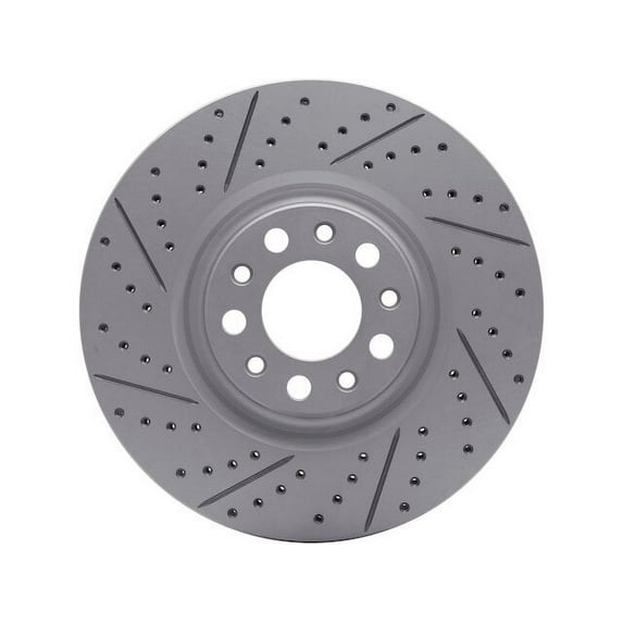 Front Left Brake Rotor - Compatible with 2018 - 2024 Alfa Romeo Stelvio 2019 2020 2021 2022 2023