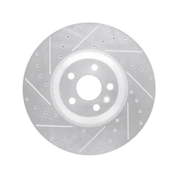 Front Left Brake Rotor - Compatible with 2020 - 2023 Land Rover Discovery Sport - Dynamic Friction