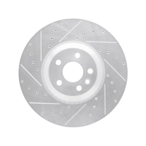 Front Left Brake Rotor - Compatible with 2020 - 2023 Land Rover Range Rover Evoque - Dynamic Friction