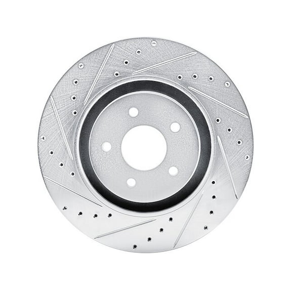 Front Left Brake Rotor - Compatible with 2022 - 2024 Mitsubishi Outlander - Dynamic Friction