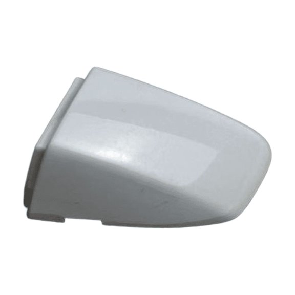 Front Left Car Door Handle Cover with Chrome Trim and Keyhole Cap for Skoda Superb ABS(White)